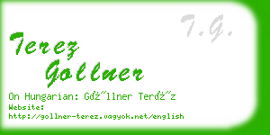 terez gollner business card